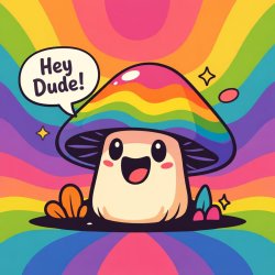 Talking mushroom Meme Template