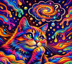 Thinking cat Meme Template