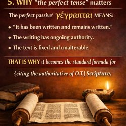 5. WHY “the perfect tense” matters “The perfect passive” γέγραπτ Meme Template