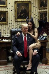 Donald Trump Baal-Zebub Lord of the Flies Female demon Meme Template