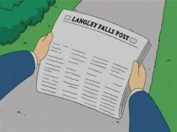 American Dad Newspaper gag Meme Template