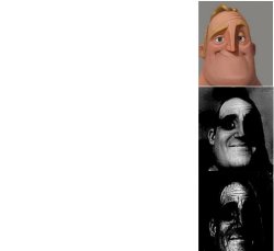 mr incredible trauma 3 tier Meme Template