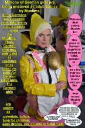 German piece of shit Algeazulma for Muslim use only Meme Template