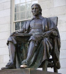 John Harvard Statue Meme Template