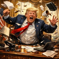 Trump throwing a fit Meme Template