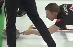 Curling cheater Meme Template