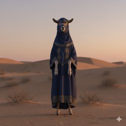 Goat in a burqa Meme Template