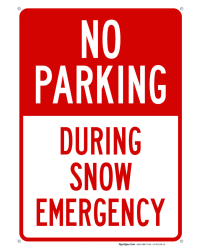No parking snow emergency Meme Template