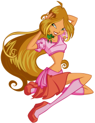 Winx Club Flora 2 season base cloth HD Meme Template