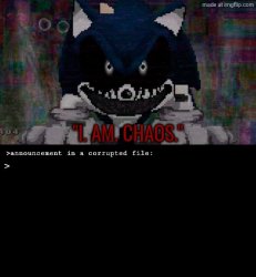 dragnoc's sonic.exe the corrupted file announcement template Meme Template