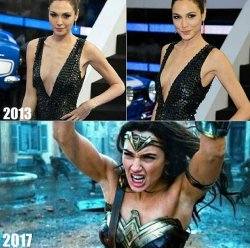 gal gadot before after muscle body Meme Template