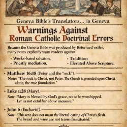 Geneva Bible’s translators… in Geneva 2. WARNINGS AGAINST Roman Meme Template