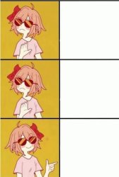 Sayori Drake Multiple Meme Template