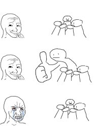 Wojak thumb up Meme Template