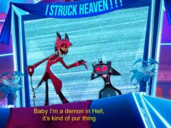 Baby I'm a demon in hell Meme Template