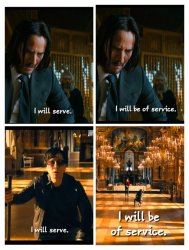 I will Serve Meme Template