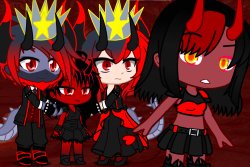 4 Devil's Staring Meme Template