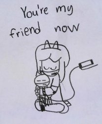 Kat You're my friend now Meme Template