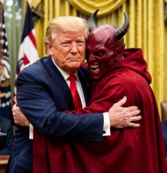 trump and satan Meme Template