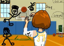 pov me how I feel playing basket Meme Template