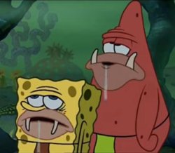 Stupid Primitive Sponge and Primitive Star Meme Template