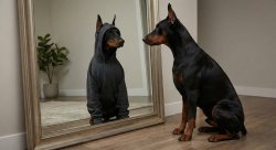 Good Dog Bad Dog (Doberman) Meme Template