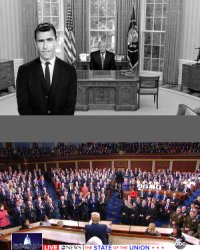 Twilight zone Trump meme and SOTU address Meme Template