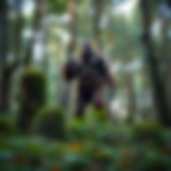 Blurry Bigfoot Meme Template