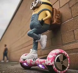 Minion Hoverboard Meme Template