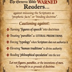 The Geneva Bible DID WARN readers …  against treating rhetorical Meme Template