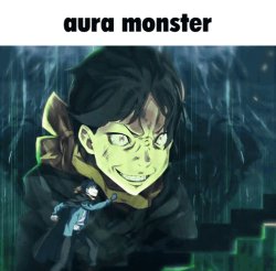 aura monster Meme Template