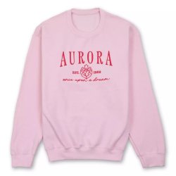 Aurora Embroidered Pullover Sweatshirt for Women – Sleeping Beau Meme Template