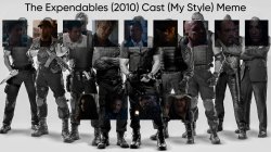 The Expendables (2010) Cast (My Style) Meme Template
