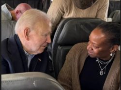 biden flying commercial Meme Template