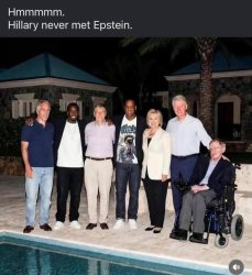 Hillary meeting Epstein Meme Template