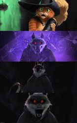 Puss in Boots straight up blank Meme Template