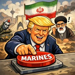 Trump saying bye bye iran Meme Template