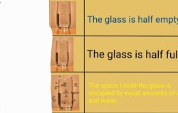 The glass Meme Template