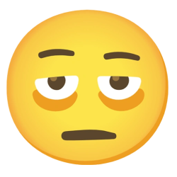 exhausted emoji Meme Template