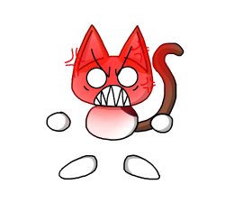 Pissed off Catto Boi Meme Template