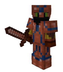 My minecraft character with cool armor Meme Template