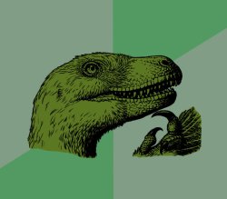 Updated Philosoraptor Meme Template