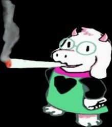 Ralsei with a fat blunt Meme Template