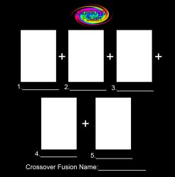 Crossover Fusion - 5 Characters (Template) Meme Template