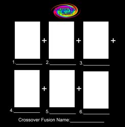 Crossover Fusion - 6 Characters (Template) Meme Template