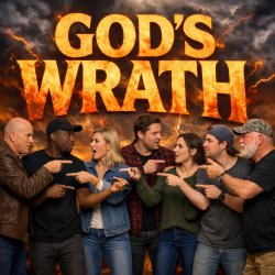 everyone pointing at each other but all standing in front of a b Meme Template