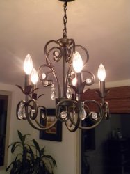 Portfolio wrought iron chandelier Meme Template