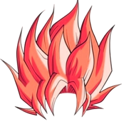 Red saiyan hair Meme Template
