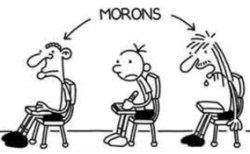 Diary of a Wimpy Kid morons Meme Template