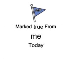 Marked true From me Today Meme Template